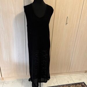 Old Navy Black Crochet Maxi Swimsuit Cover Up